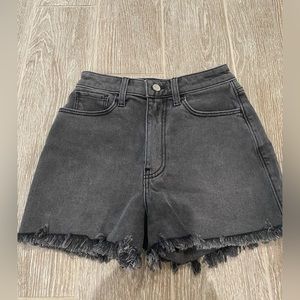 Hollister black mom shorts, size 0.